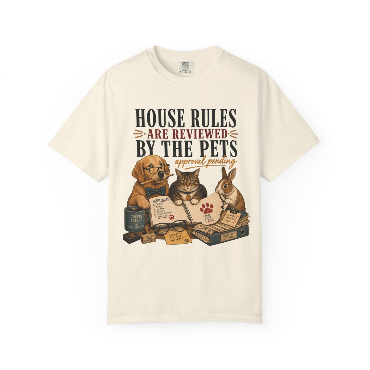 House Rules Reviewed by the Pets T-Shirt