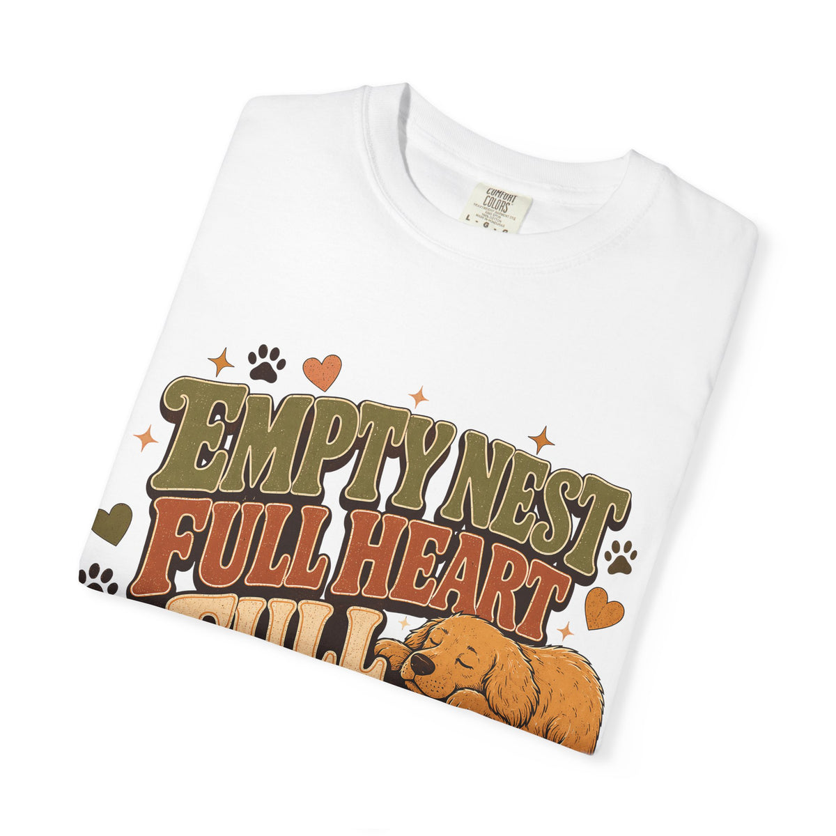Empty Nest Full Heart Full Sofa Dog and Cat T-Shirt