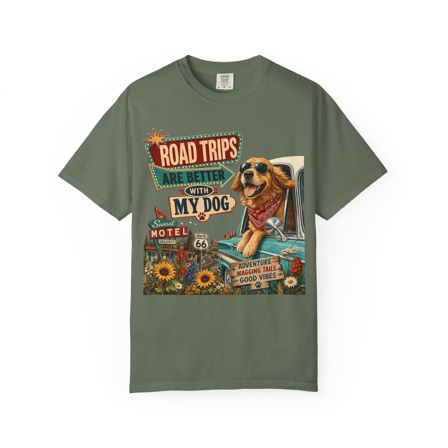 Road Trips Are Better With My Dog — Cute Pet Lover T-Shirt