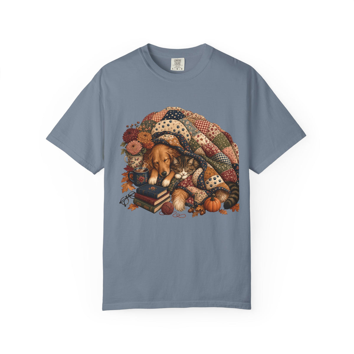 Cozy Season Is Better With Paws T-Shirt , Fall Dog & Cat  Cozy Pet Parent