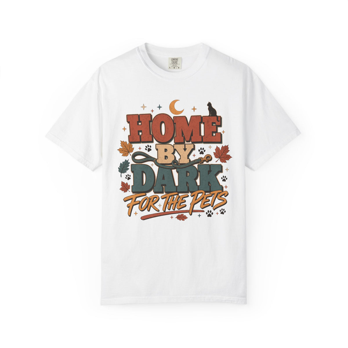 Home By Dark For The Pets T-Shirt – Funny Introvert Pet Parent Graphic Tee