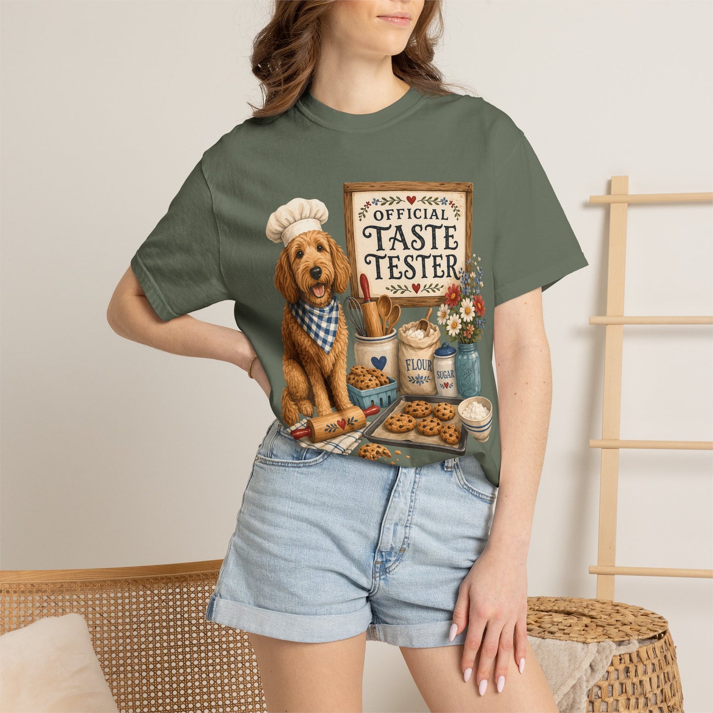 Official Taste Tester Cooking with my Dog — Cute Pet Lover T-Shirt