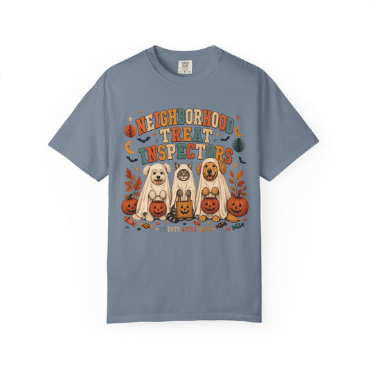 Neighborhood Treat Inspectors – Funny Halloween Pet T-Shirt