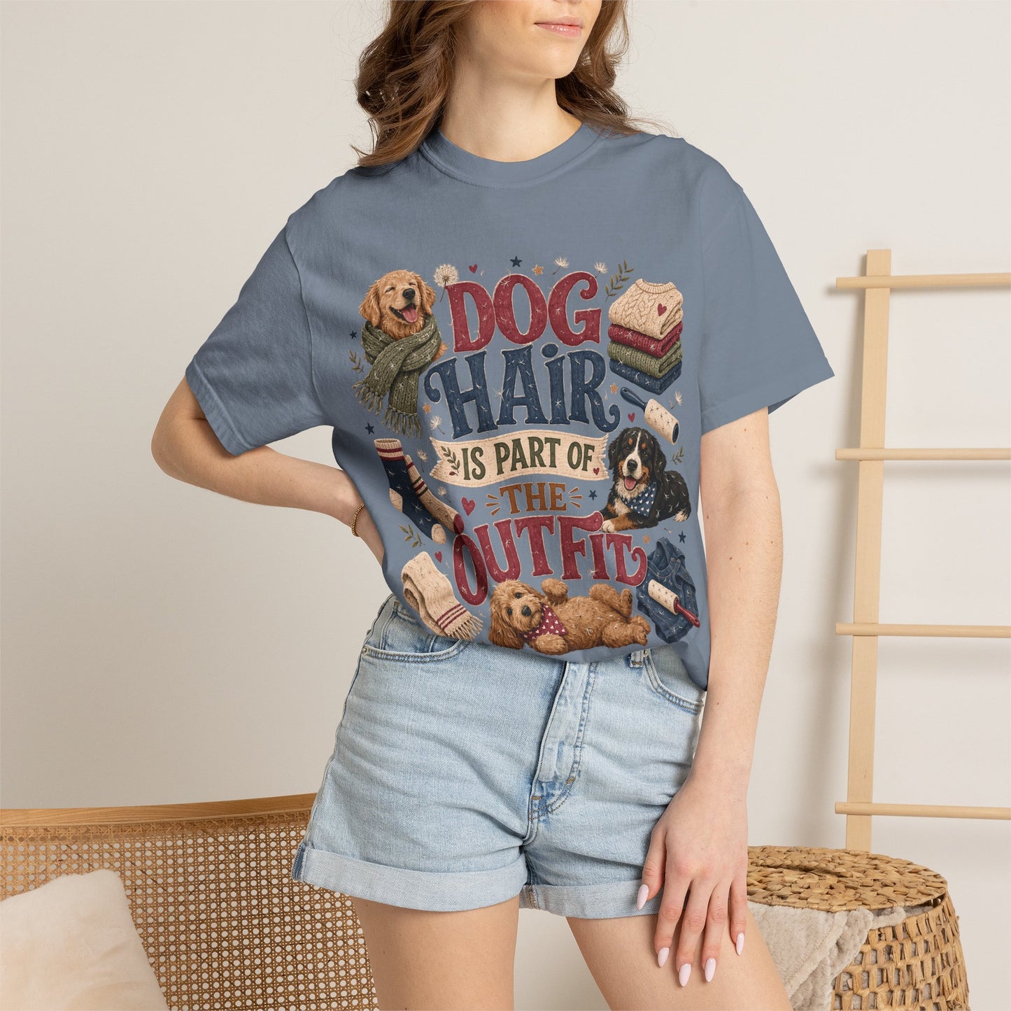 Dog Hair Is Part of the Outfit T-Shirt Dog Mom