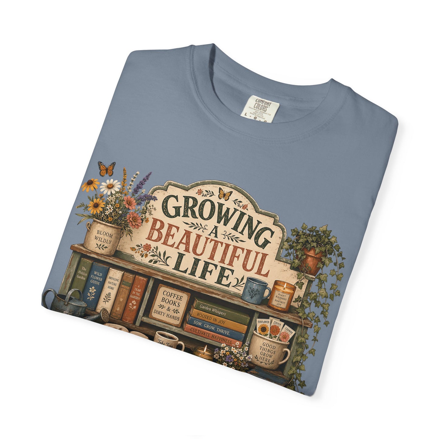 Growing a Beautiful Life — Cute Pet Lover Cottage T-Shirt