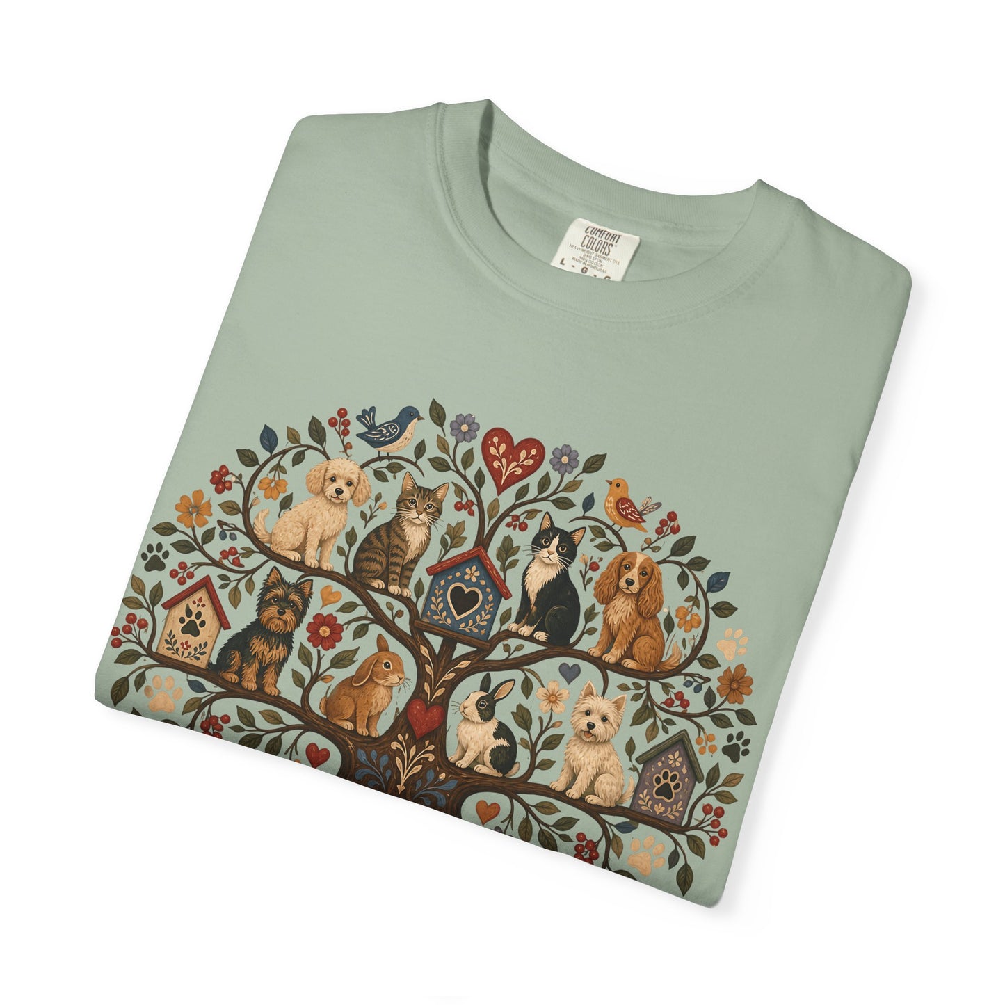 Our Family Tree Has Paws Shirt, Dog & Cat Lover T-Shirt