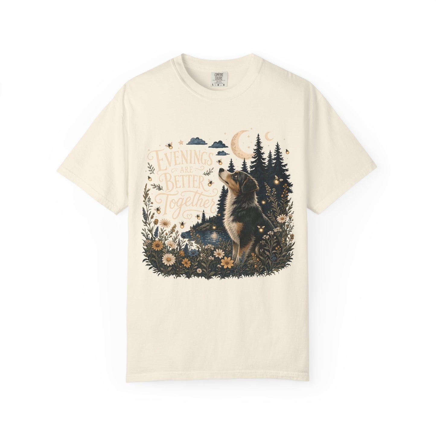 Evenings Are Better Together — Cute Pet Lover T-Shirt
