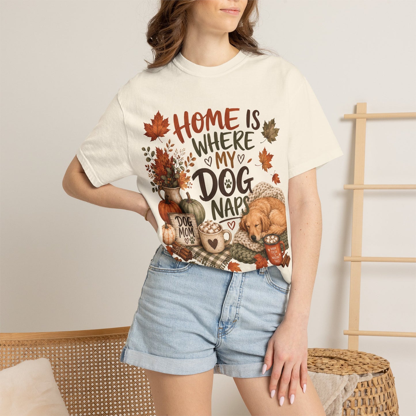Home Is Where My Dog Naps — Cute Pet Lover T-Shirt