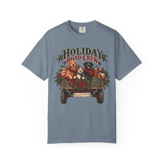 Holiday Road Crew T-Shirt – Christmas Multi-Dog Family Tee