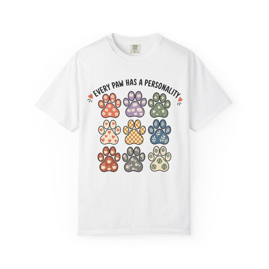 Every Paw Has a Personality  — Cute Pet Lover T-Shirt