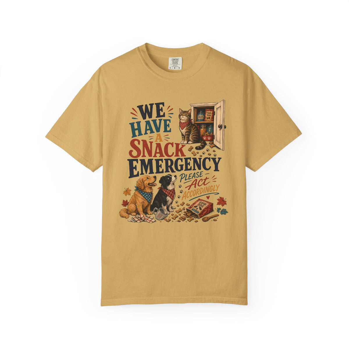 We Have a Snack Emergency – Funny Dog & Cat T-Shirt