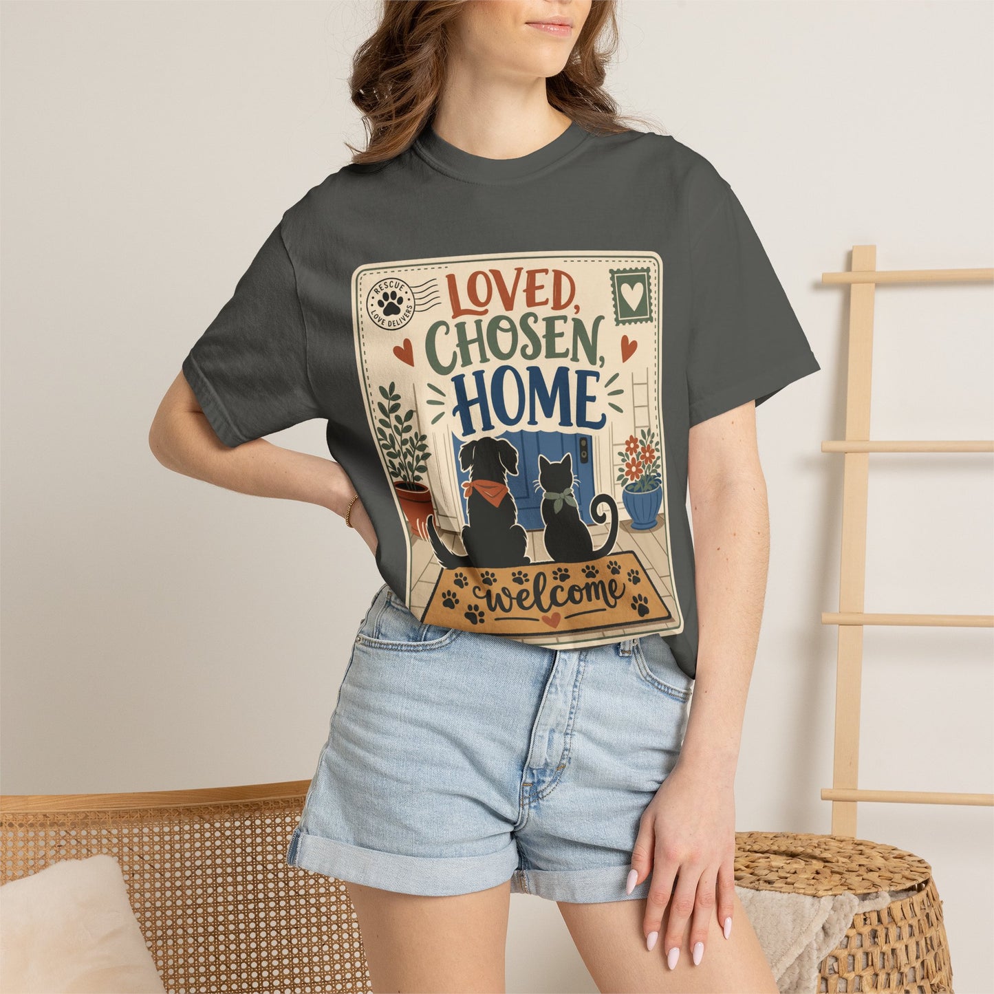 Loved Chosen Home Rescue Pet — Cute Pet Lover T-Shirt
