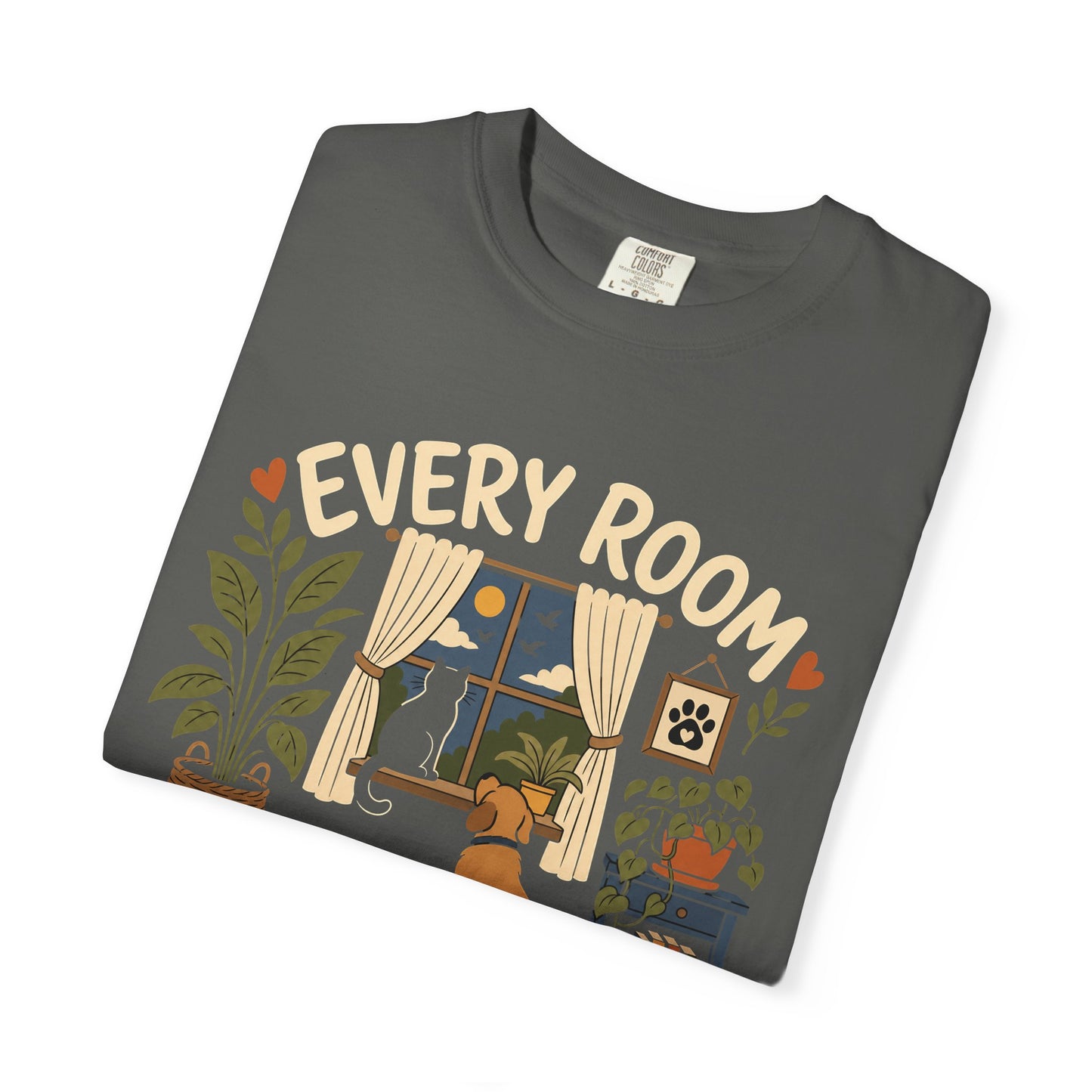 Every Room Has a Pawprint — Cute Pet Lover T-Shirt