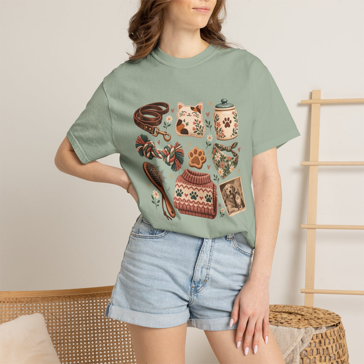 Cozy Pet Parent Essentials T-Shirt – Vintage Dog & Cat Lover Tee