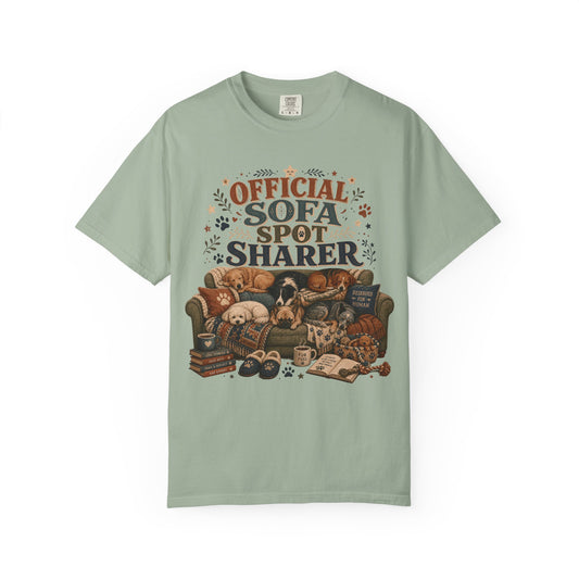 Official Sofa Spot Sharer T-Shirt Dog Mom
