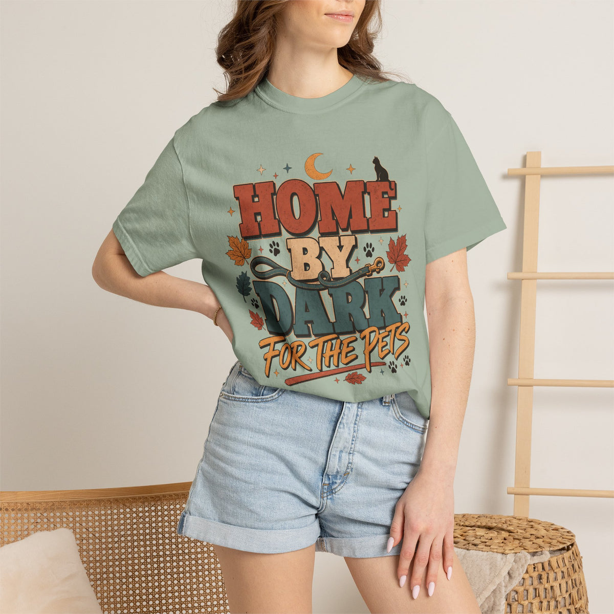 Home By Dark For The Pets T-Shirt – Funny Introvert Pet Parent Graphic Tee