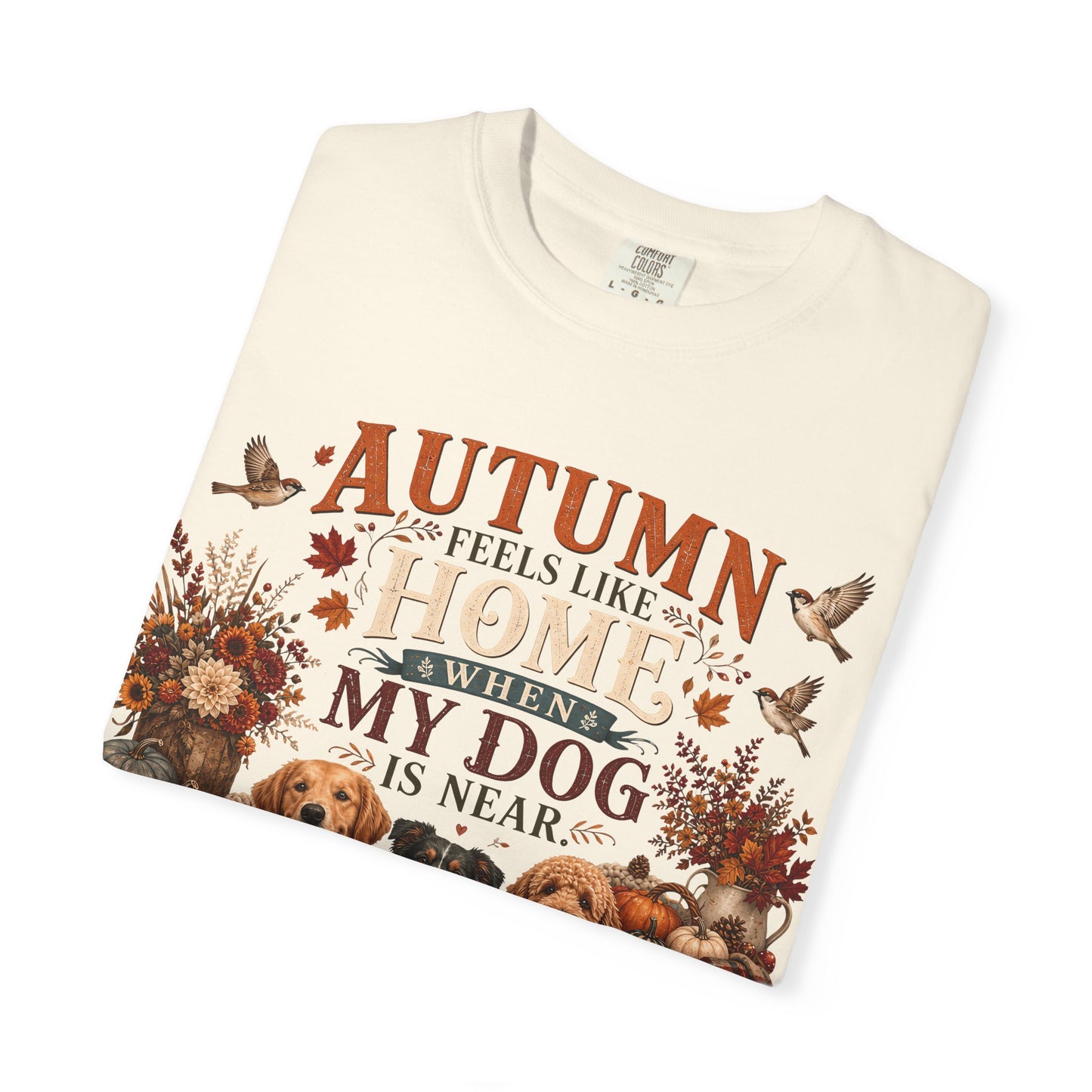 Autumn Feels Like Home Dog T-Shirt