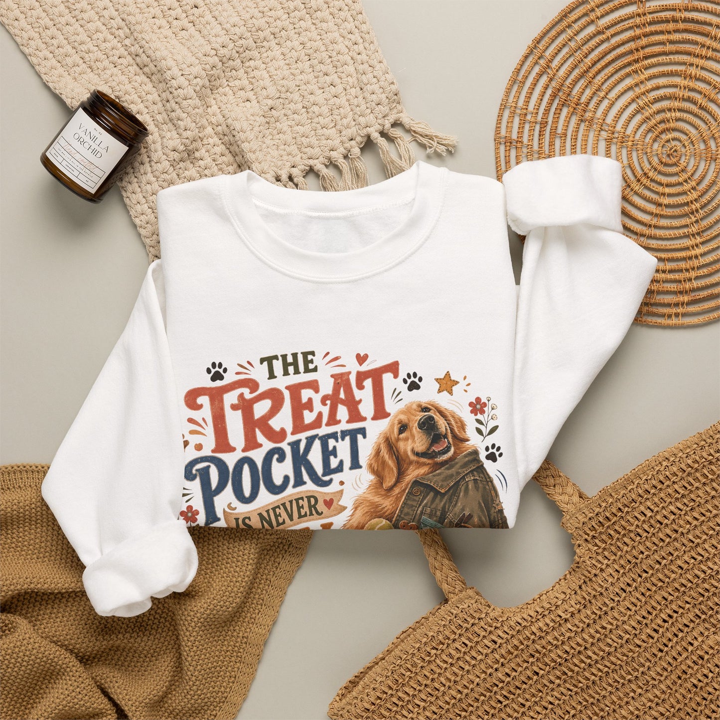 The Treat Pocket Is Never Empty Unisex Heavy Blend™ Crewneck Sweatshirt