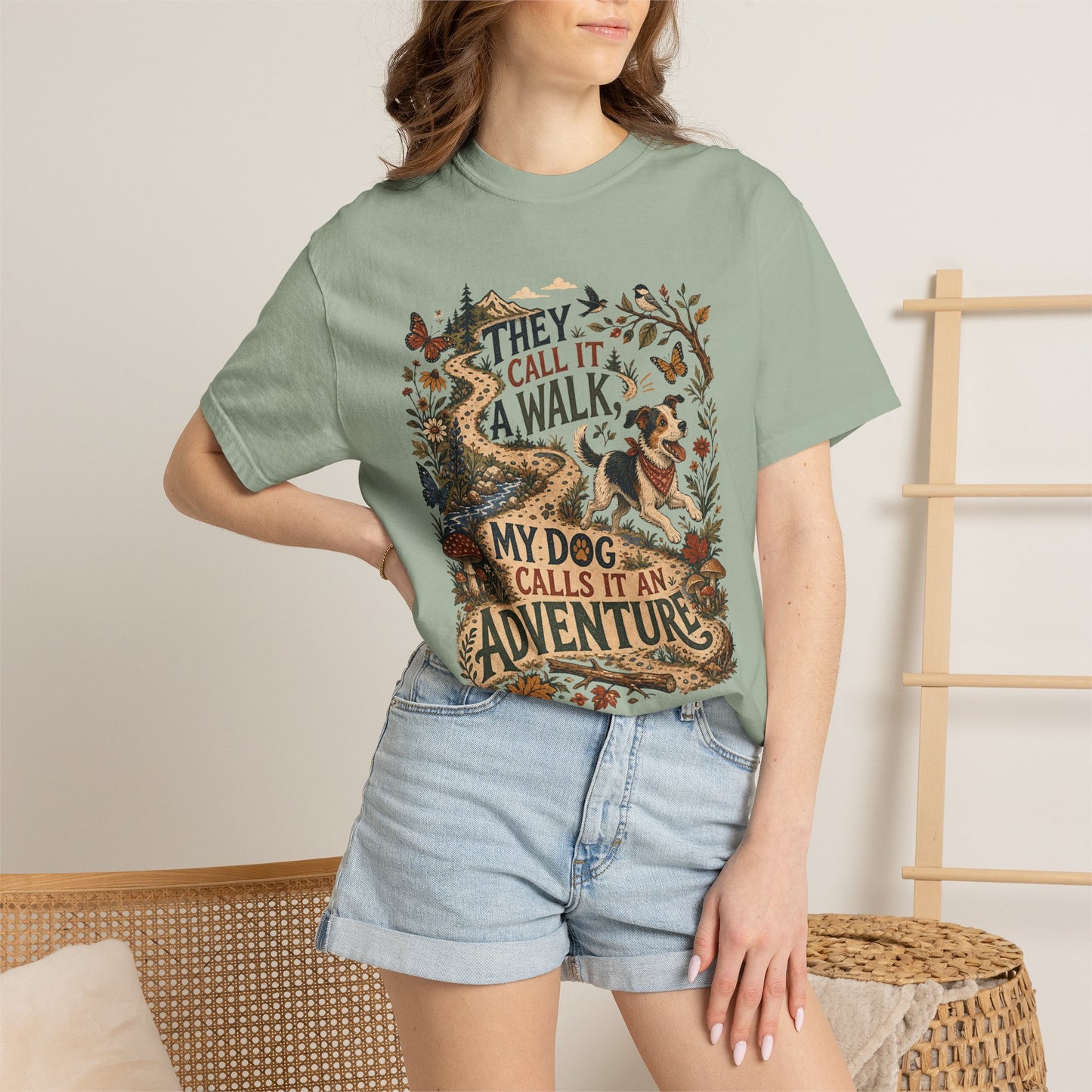 They Call It a Walk My Dog Calls It an Adventure T-Shirt Dog Mom