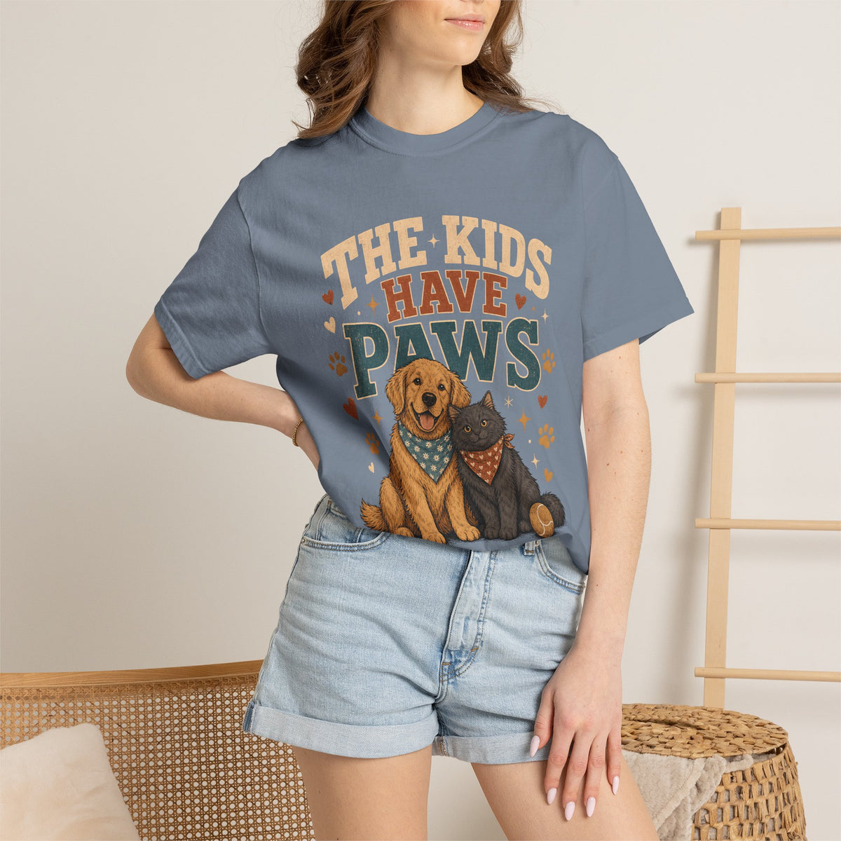 The Kids Have Paws Dog and Cat T-Shirt