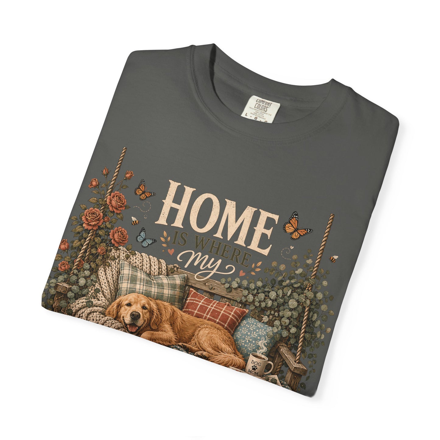 Home Is Where My Dog Steals My Spot, Golden Retriever T-Shirt