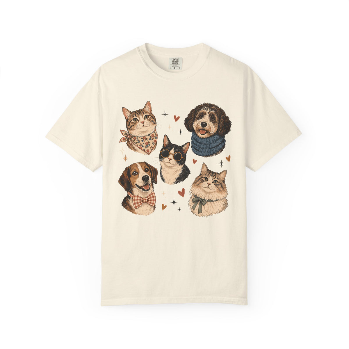 Pets in Style Dog and Cat Graphic T-Shirt