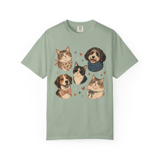 Pets in Style Dog and Cat Graphic T-Shirt