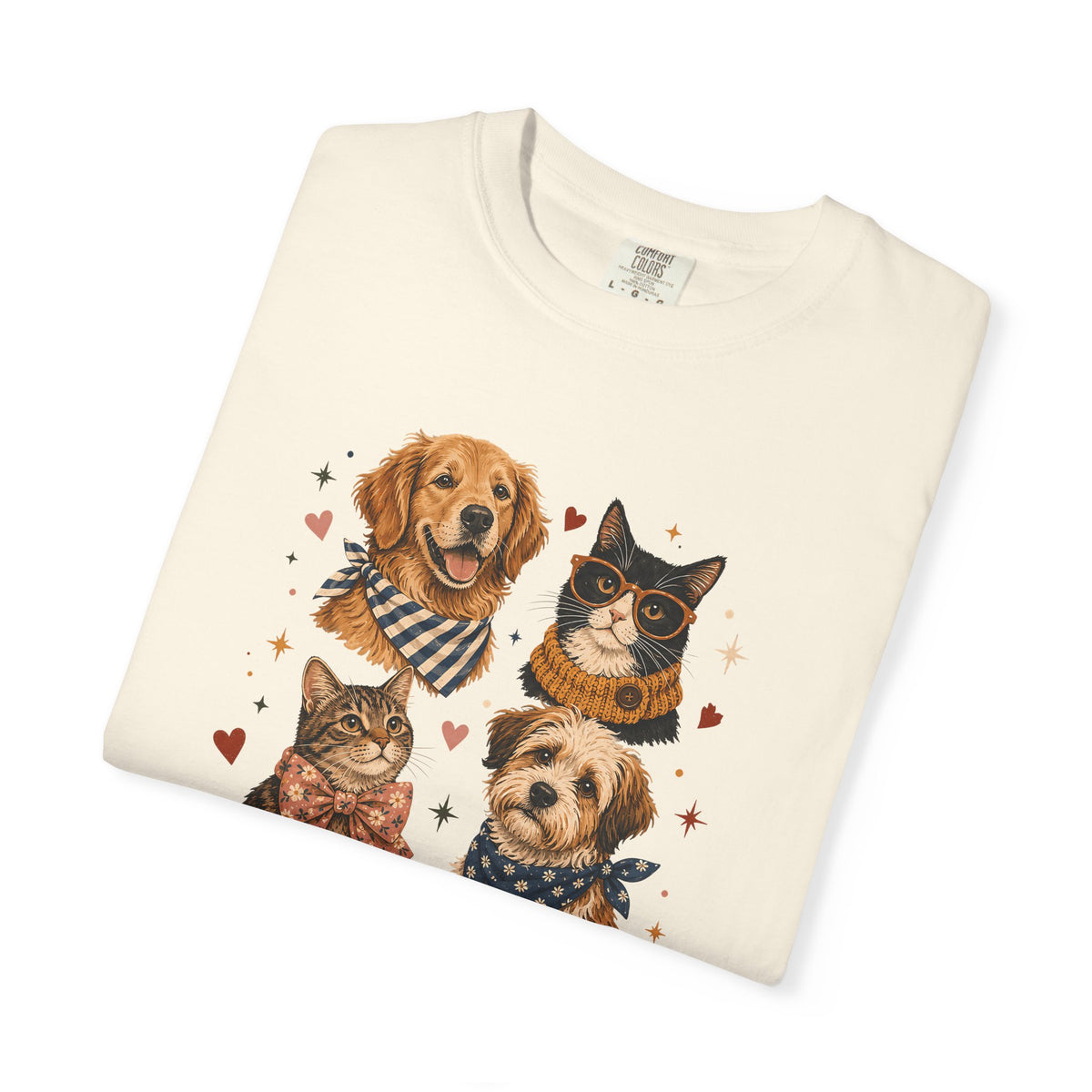 House Full of Paws Dog and Cat T-Shirt – Multi-Pet Parent Graphic Tee