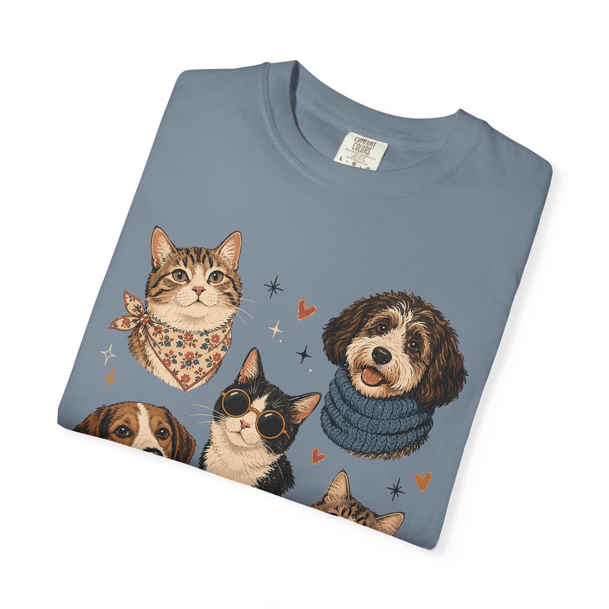 Pets in Style Dog and Cat Graphic T-Shirt