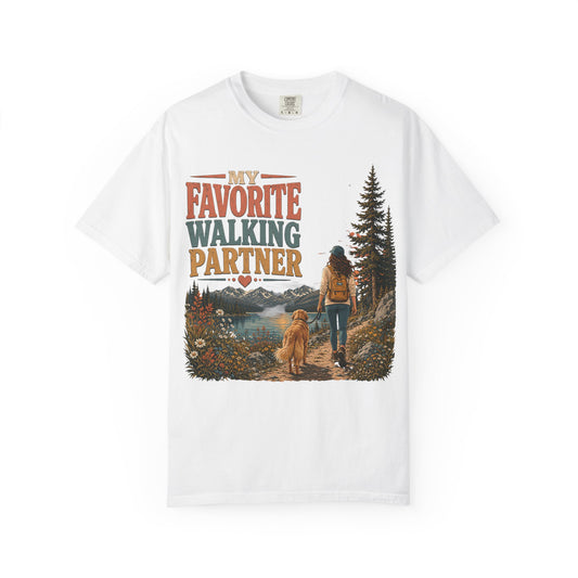 My Favorite Walking Partner — Cute Pet Lover T-Shirt