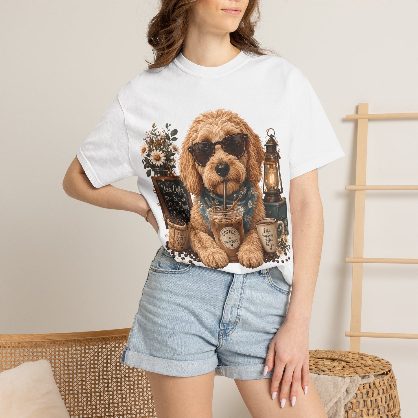 Cute Doodle Iced Coffee - Cute Pet Lover T-Shirt