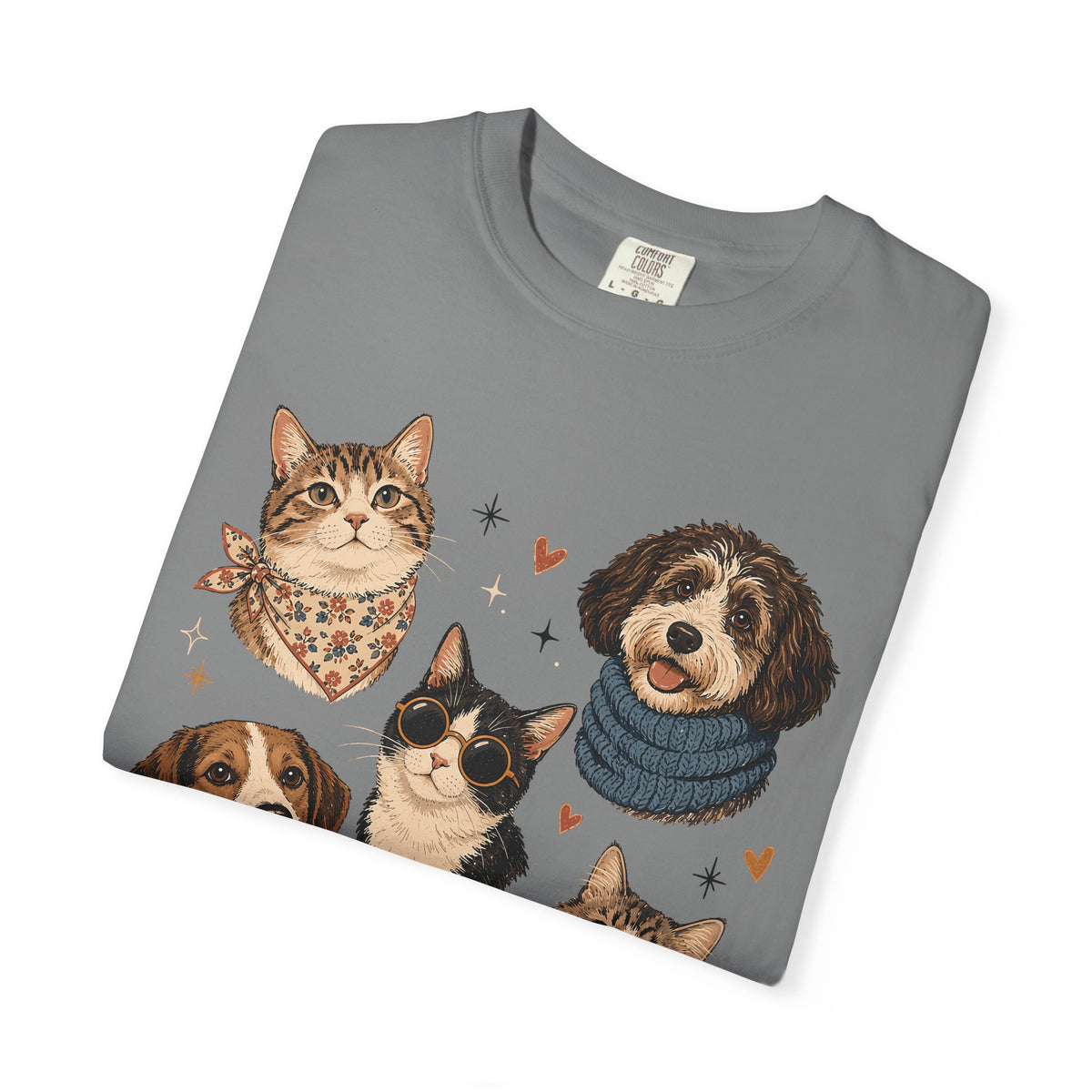 Pets in Style Dog and Cat Graphic T-Shirt