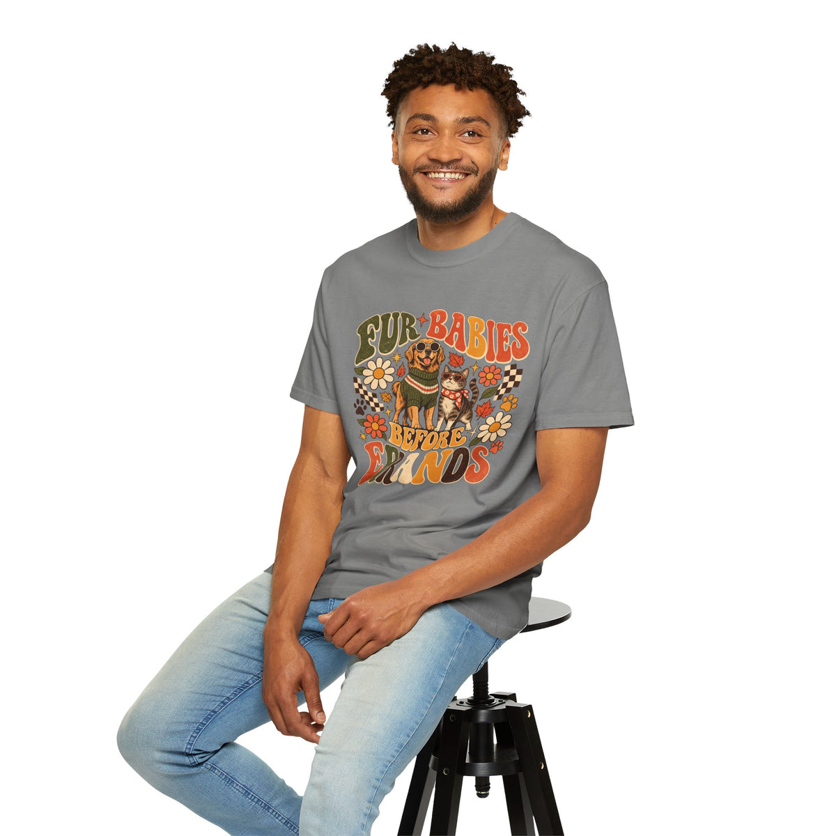 Fur Babies Before Errands T-Shirt – Funny Dog & Cat Pet Lover Tee