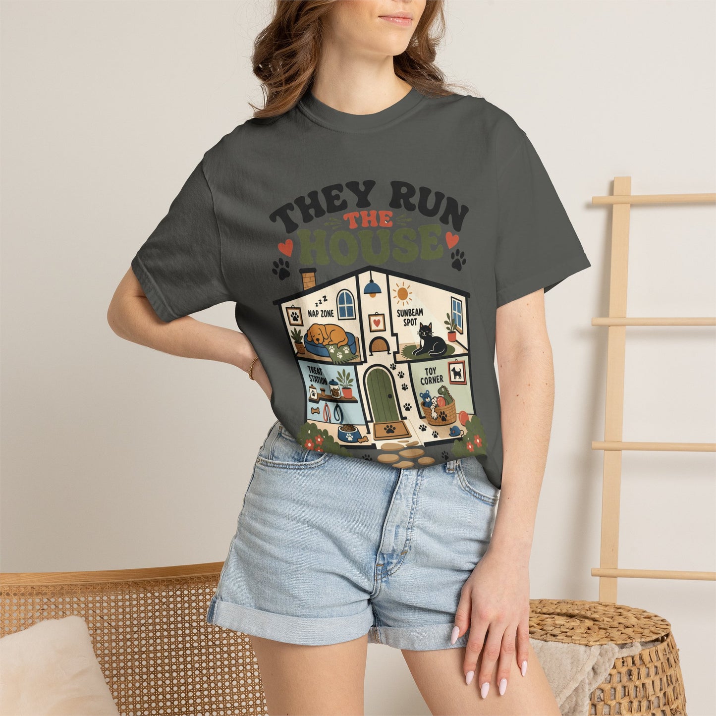 They Run the House Pet Parent - Cute Pet Lover T-Shirt