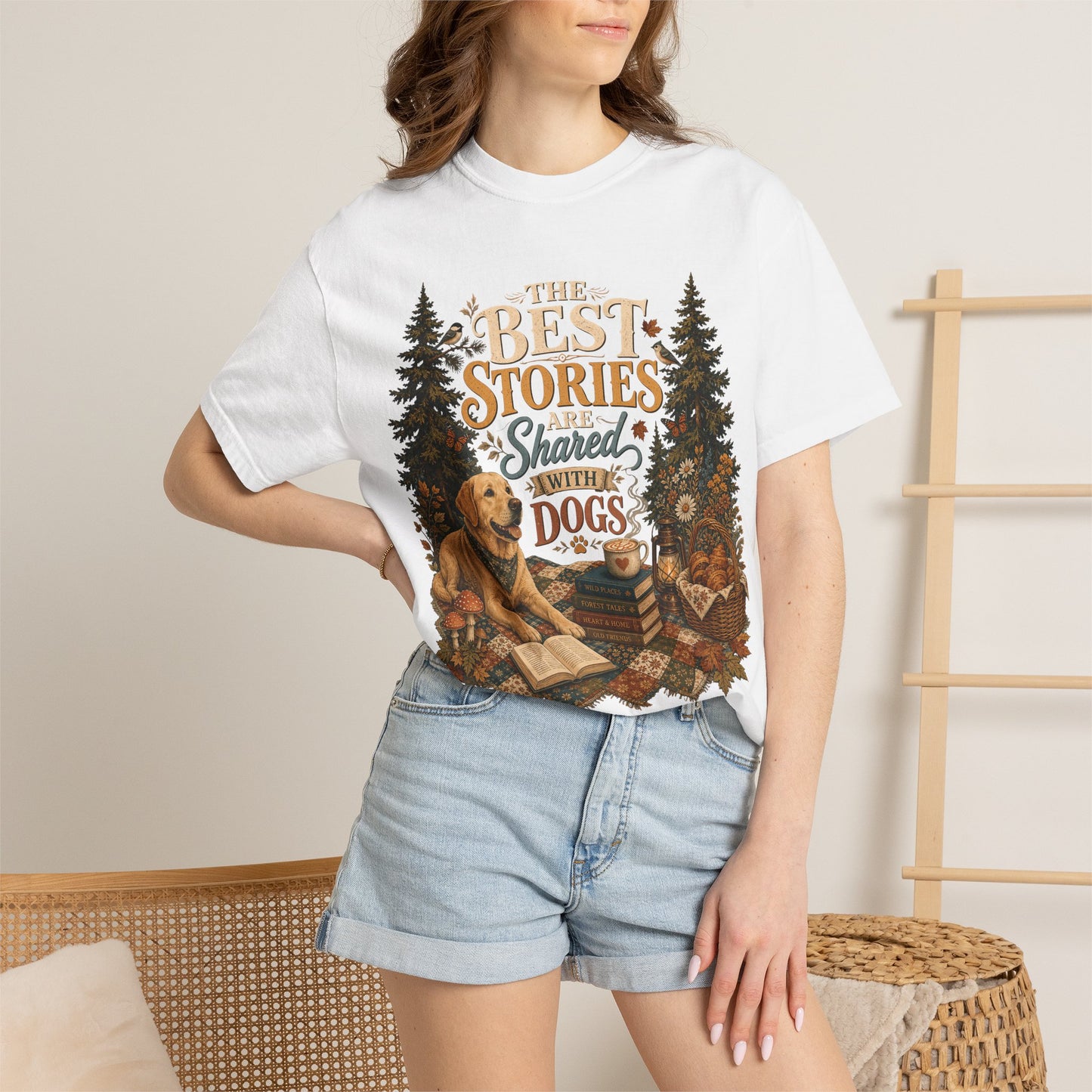 Best Stories Are Shared With Dogs T-Shirt