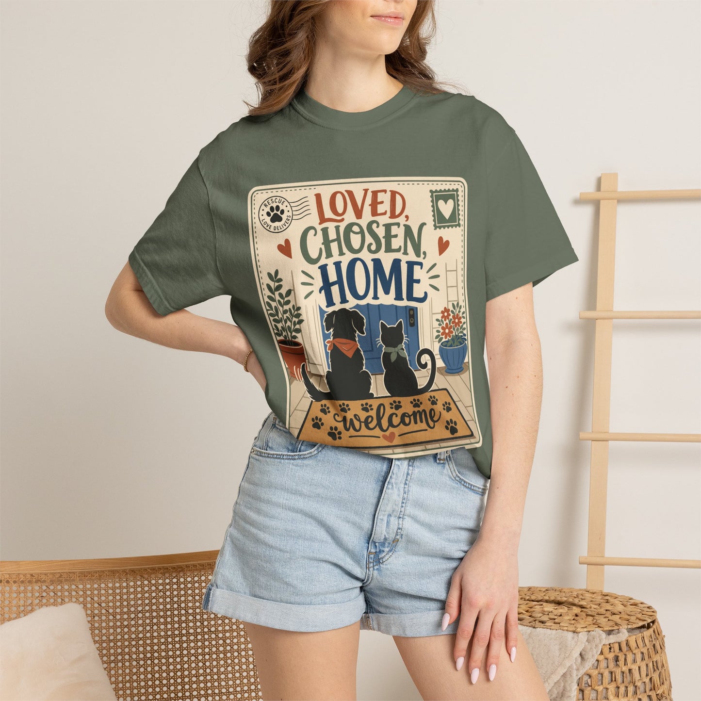 Loved Chosen Home Rescue Pet — Cute Pet Lover T-Shirt
