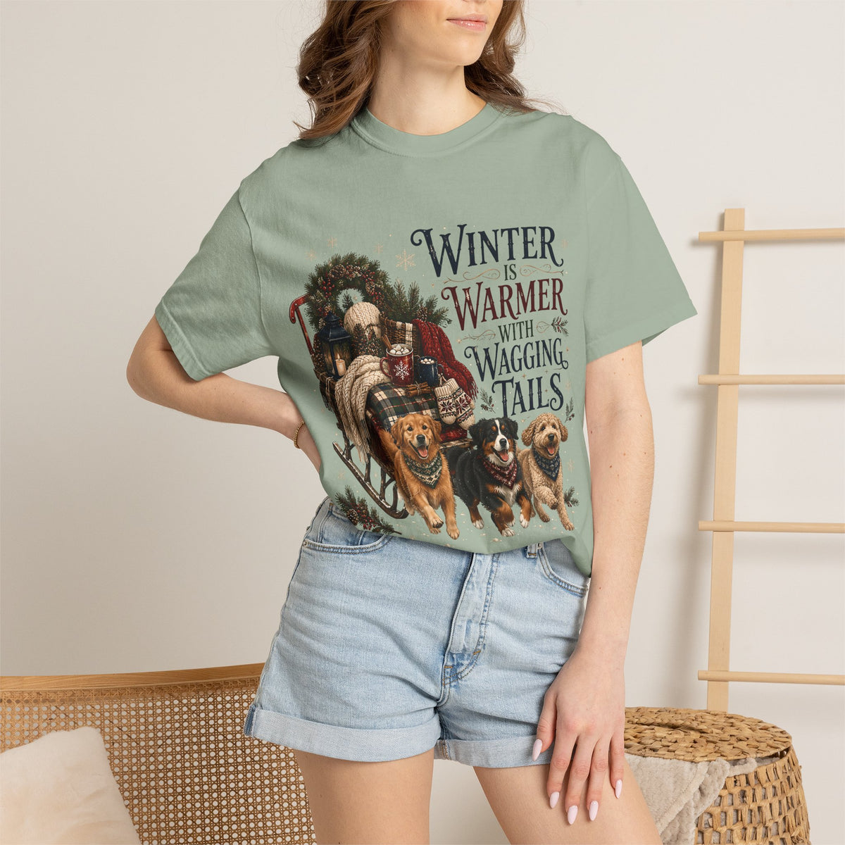 Winter Is Warmer With Wagging T-Shirt