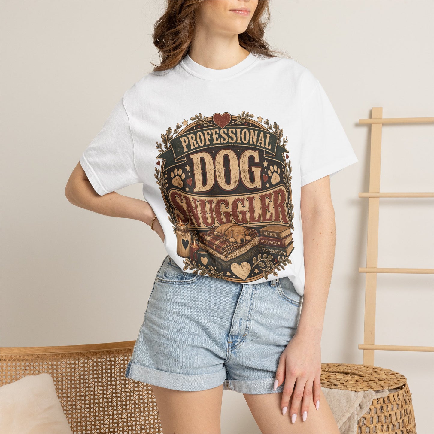 Professional Dog Snuggler — Cute Pet Lover T-Shirt