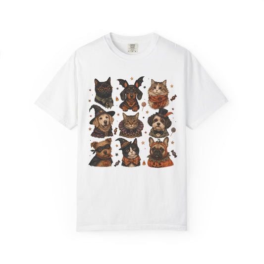 Halloween Dog & Cat T-Shirt – Cute Pet Costume Spooky Season Graphic Tee