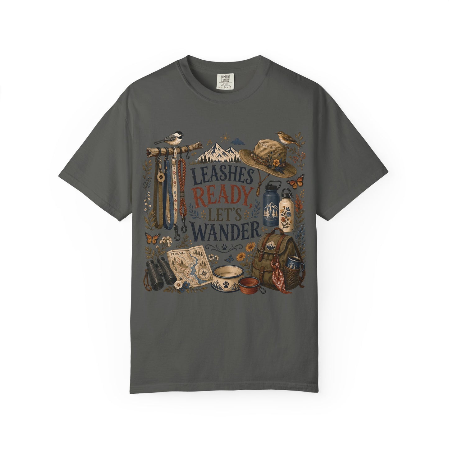 Leashes Ready Let’s Wander T-Shirt Dog Mom