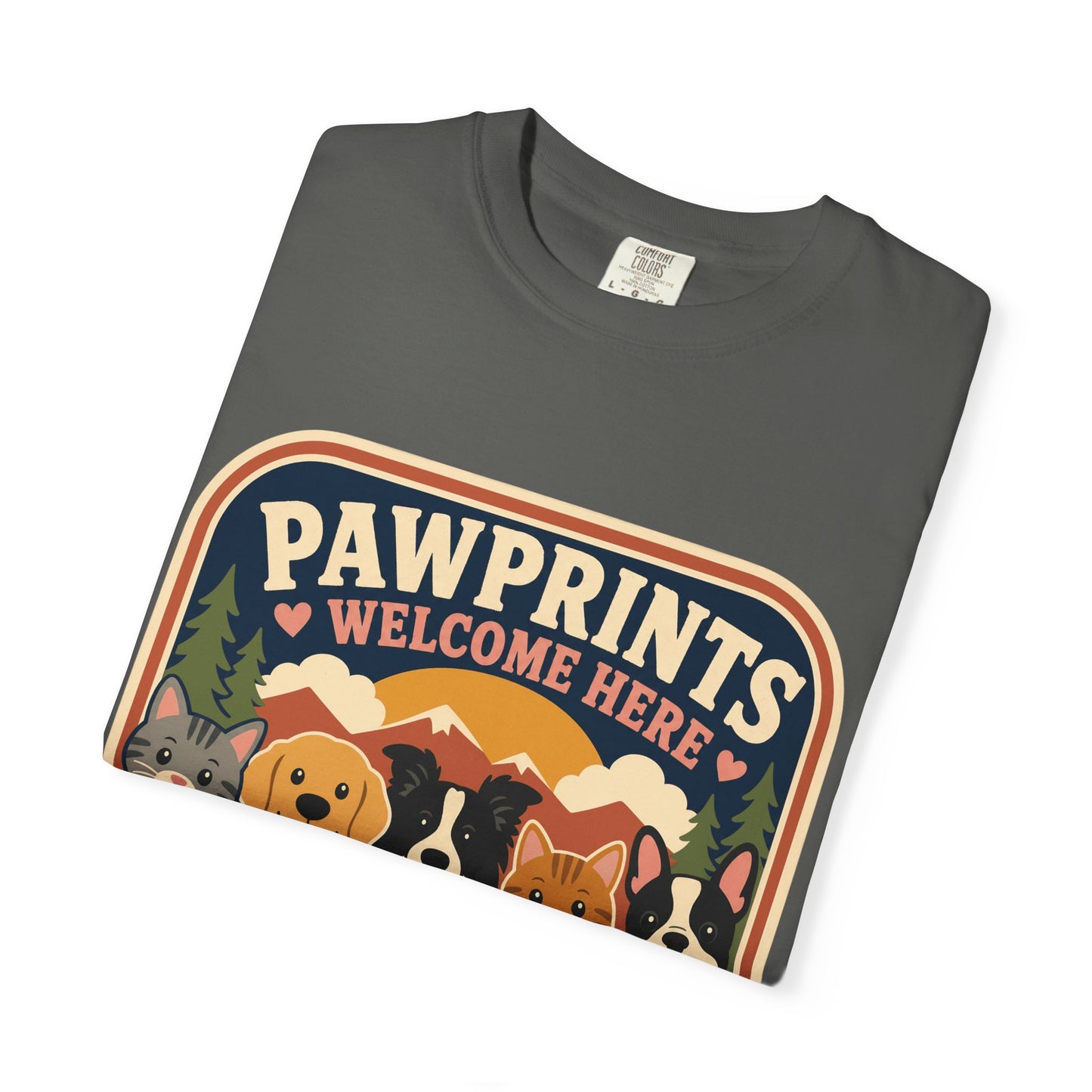 Pawprints Welcome Here Pet Lover  — Cute Pet Lover T-Shirt