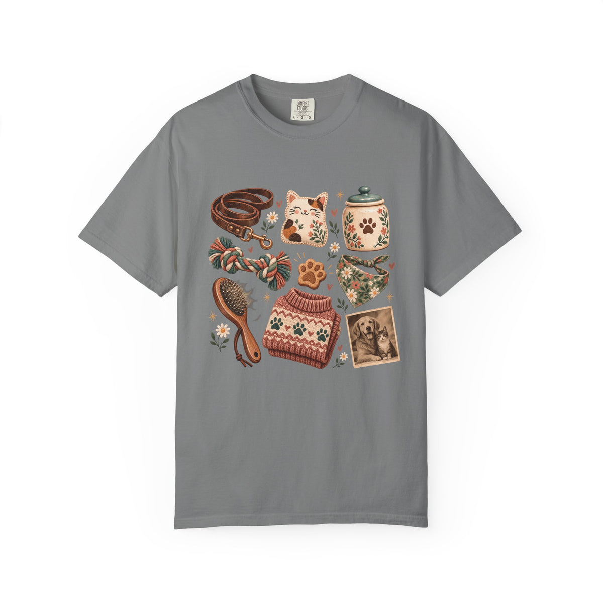 Cozy Pet Parent Essentials T-Shirt – Vintage Dog & Cat Lover Tee