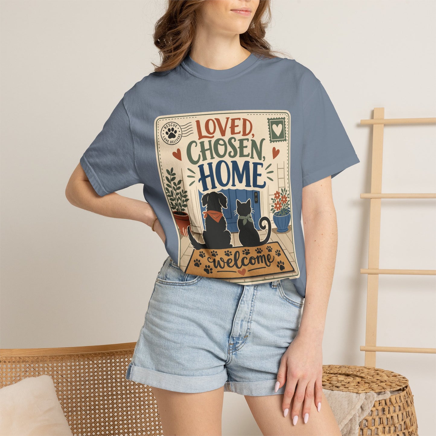 Loved Chosen Home Rescue Pet — Cute Pet Lover T-Shirt