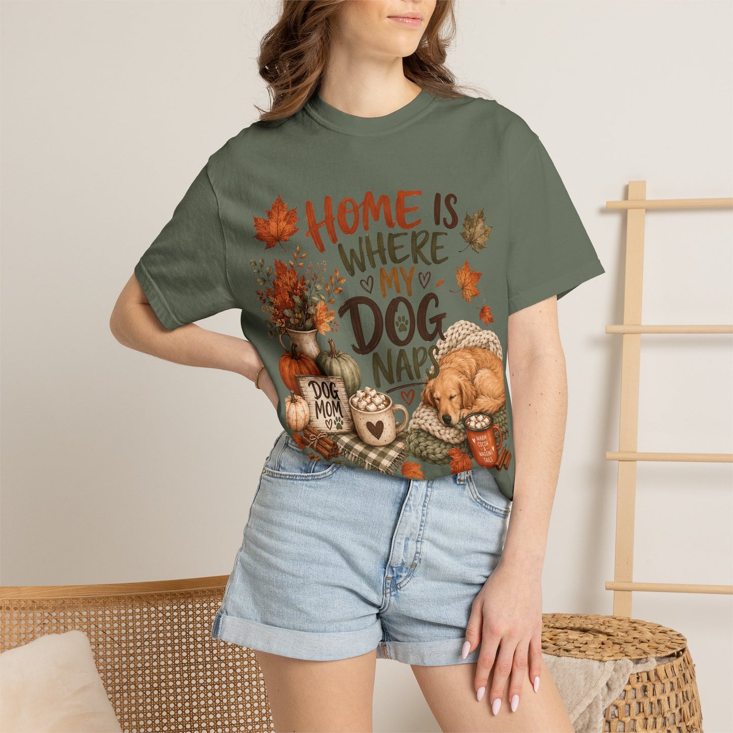 Home Is Where My Dog Naps — Cute Pet Lover T-Shirt