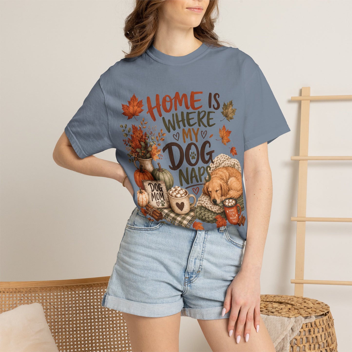 Home Is Where My Dog Naps — Cute Pet Lover T-Shirt