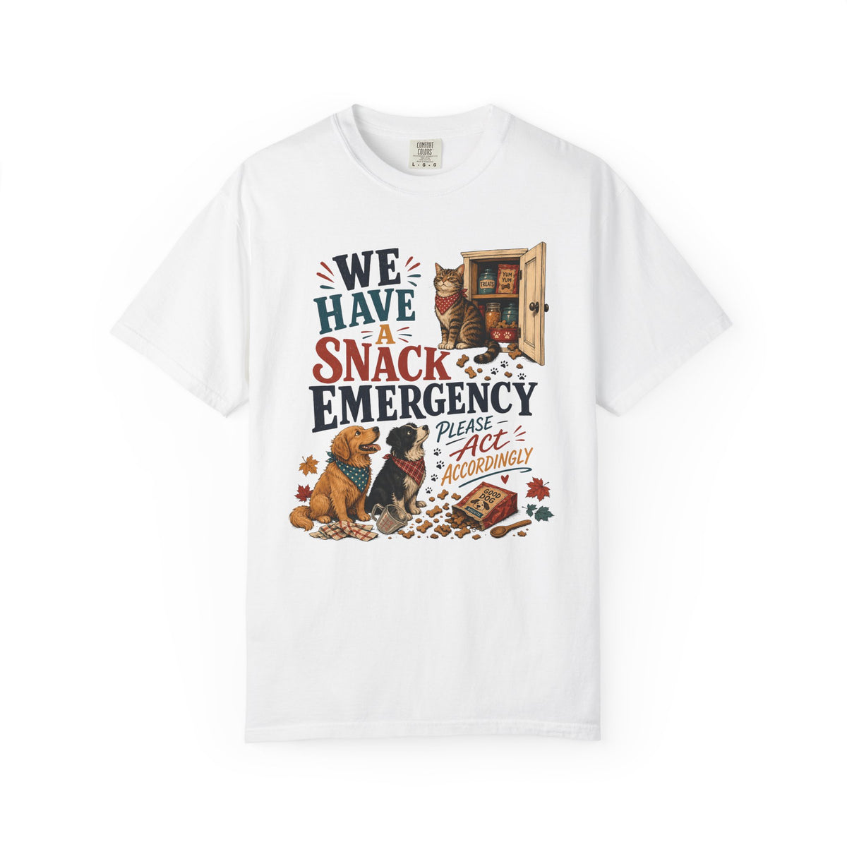 We Have a Snack Emergency – Funny Dog & Cat T-Shirt