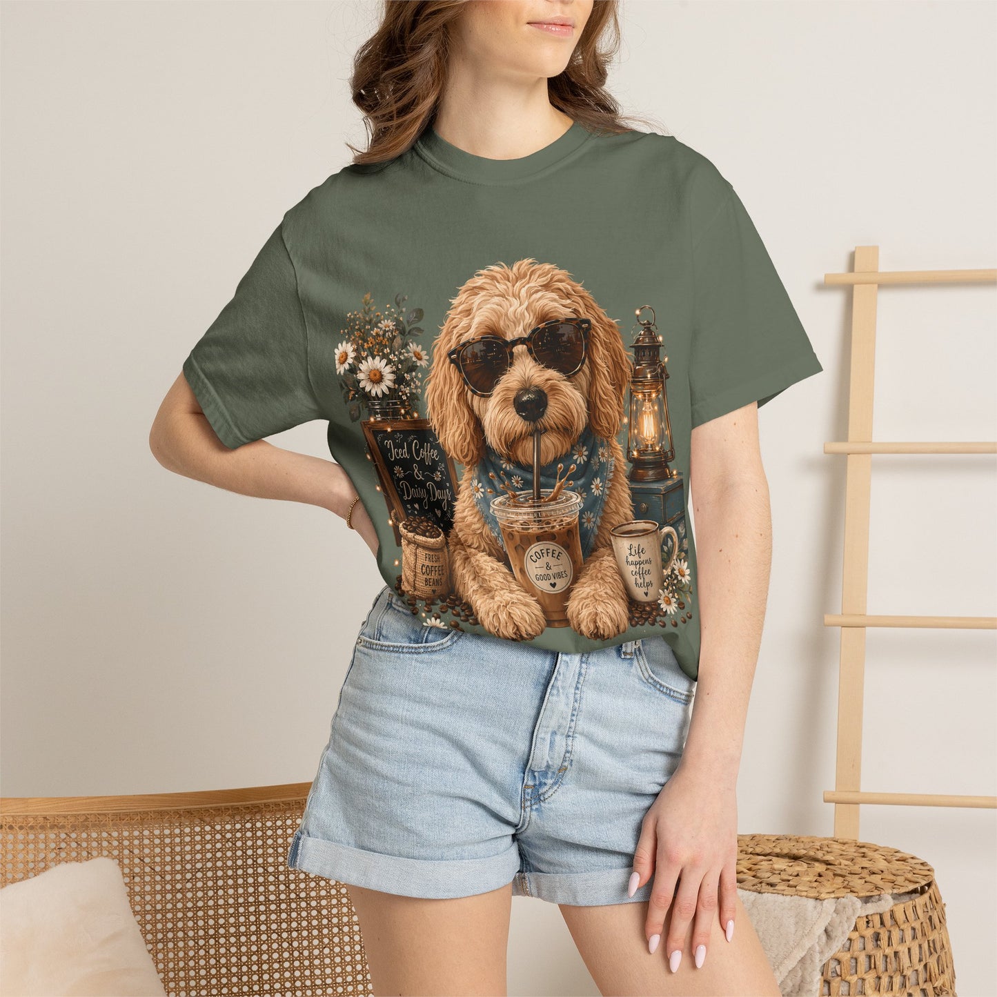 Cute Doodle Iced Coffee - Cute Pet Lover T-Shirt