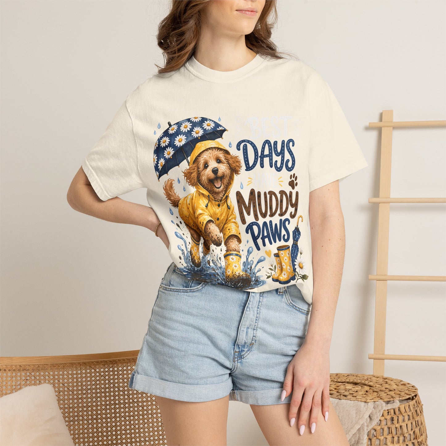 Best Days Have Muddy Paws — Cute Pet Lover T-Shirt