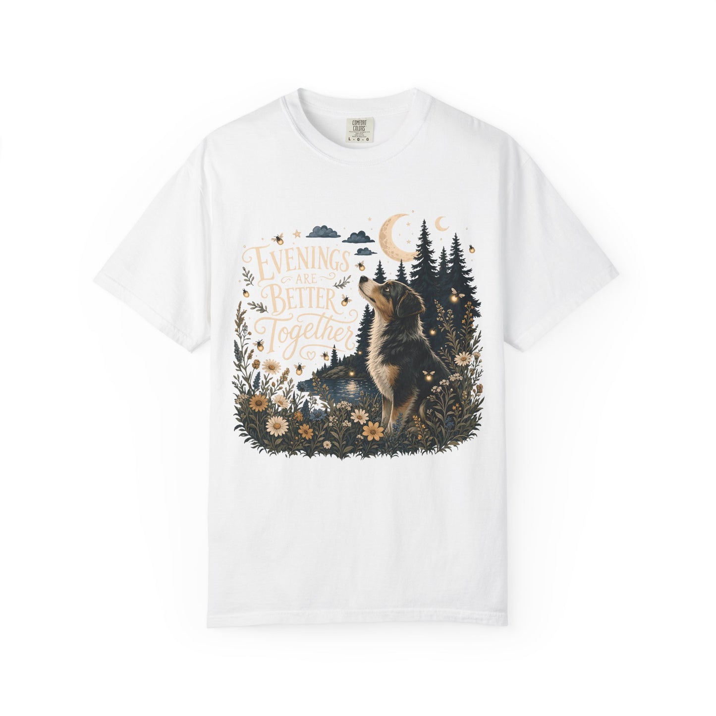 Evenings Are Better Together — Cute Pet Lover T-Shirt