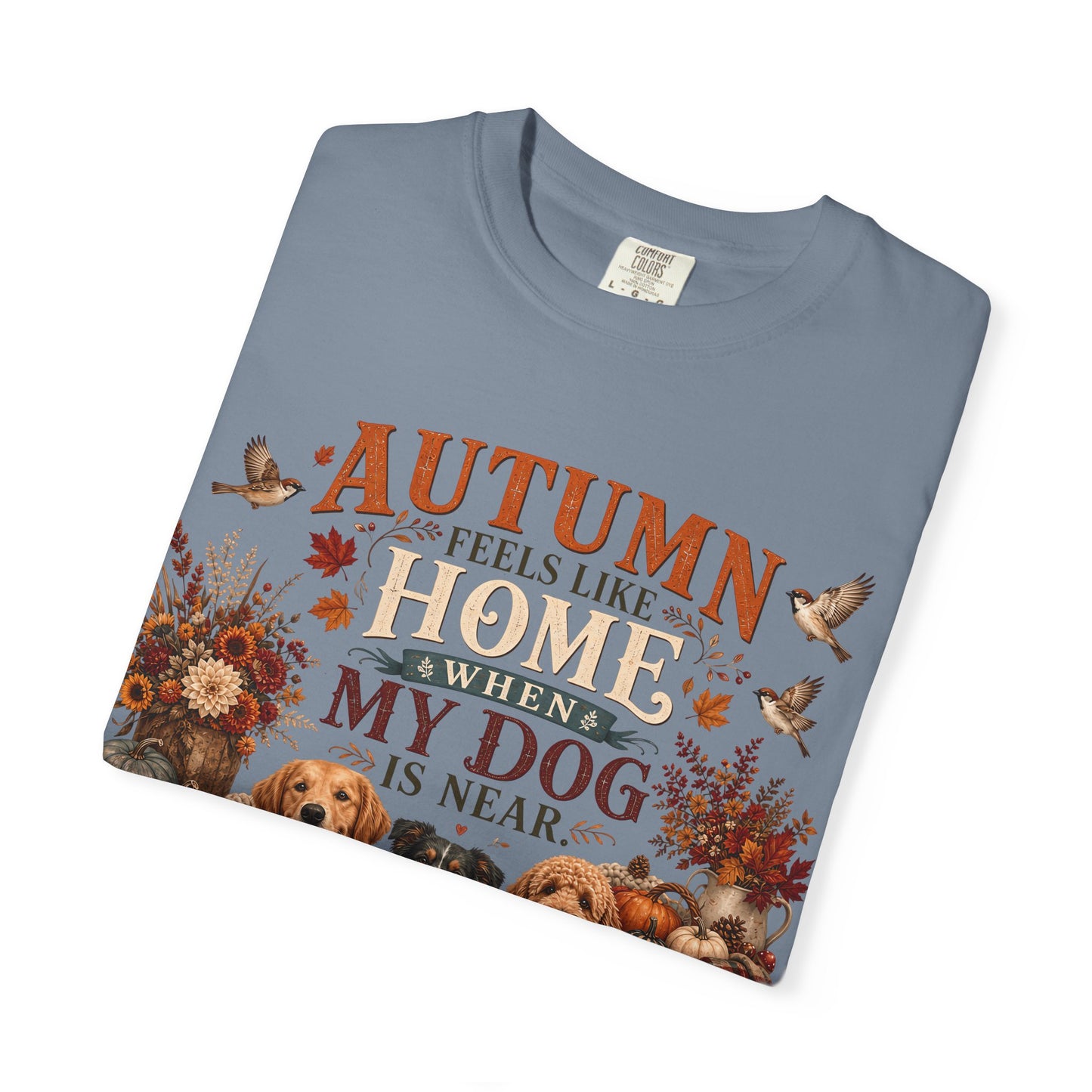 Autumn Feels Like Home Dog T-Shirt